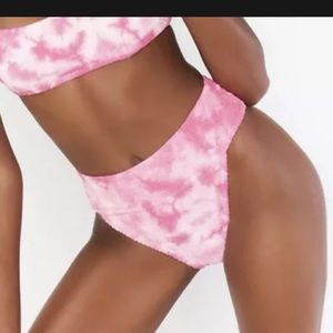 Show Me Your Mumu Del Rey Bikini Bottom Small Pink Scrunch Tie Dye